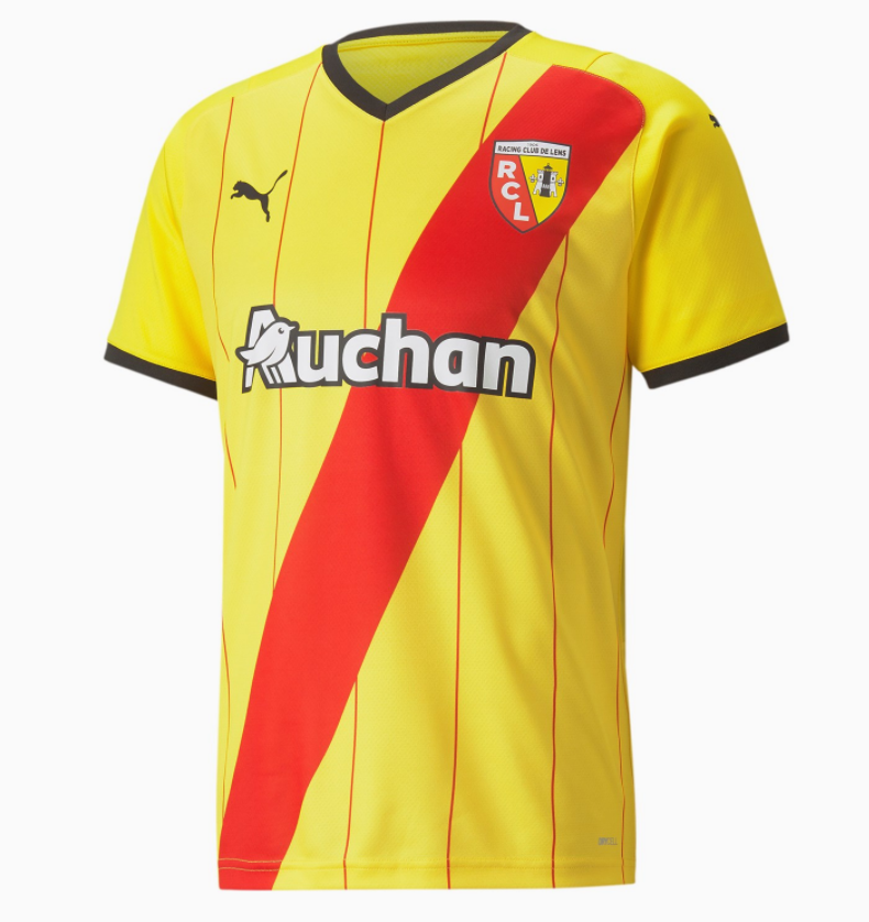 2021/22 Racing Club de Lens Home Kit Soccer Jersey